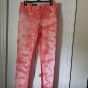 Tie-Dye Coral Jeans